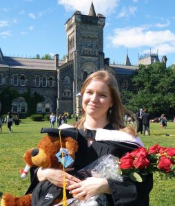 Emma at her University of Toronto graduation